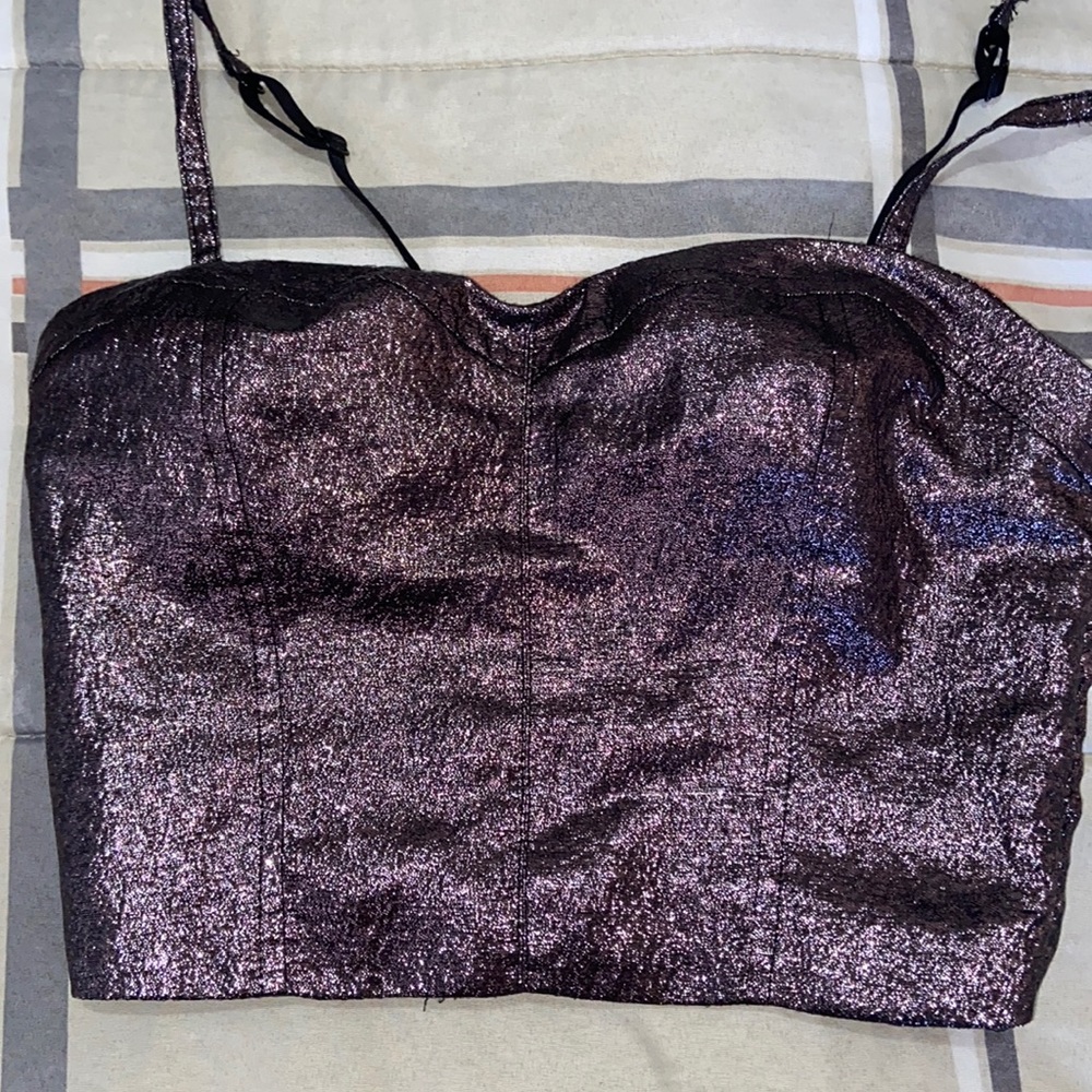 Shiny beautiful crop top